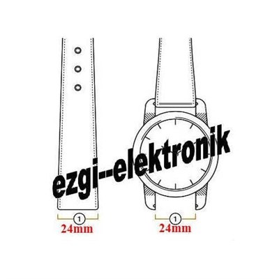 Kumaş Perlon Koyu Lacivert 24mm Spor Saat Kordonu Kayışı Nato Zul