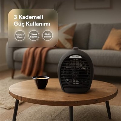 Kumtel LX-6331 Füme 2000 W Fanlı Isıtıcı
