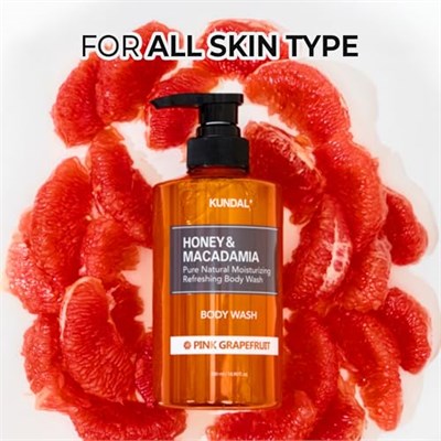 KUNDAL Yoğun Nemlendirici Vücut Yıkama Jeli Honey&Macadamia Pure Body Wash 500ml (Baby Powder)
