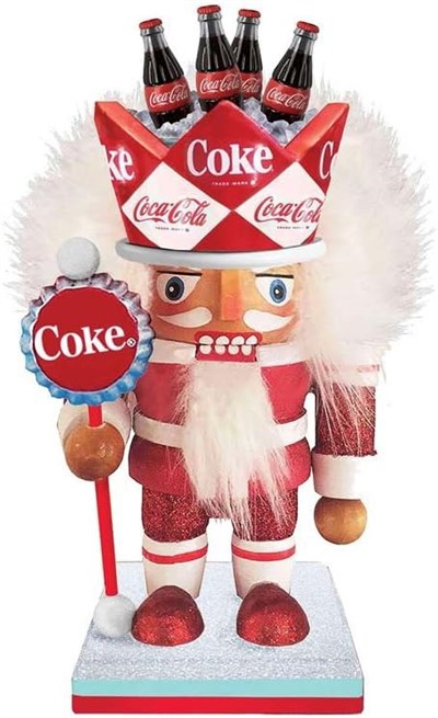 Kurt S. Adler Coca-Cola Fındıkkıran - Coca-Cola Karakterli - 20 cm - Çok Renkli
