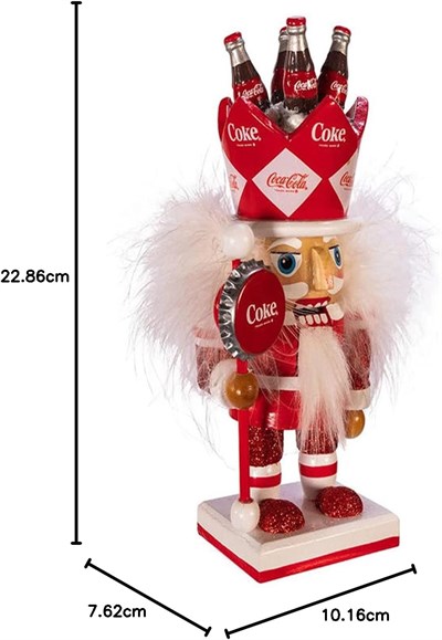 Kurt S. Adler Coca-Cola Fındıkkıran - Coca-Cola Karakterli - 20 cm - Çok Renkli
