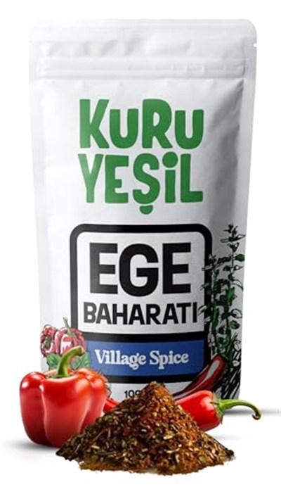 Kuru Yeşil Kahvaltılık Baharat - Kızarmış Patates Baharatı Sebze Çeşnisi - Ege Baharatı Çeşni - 100 gr