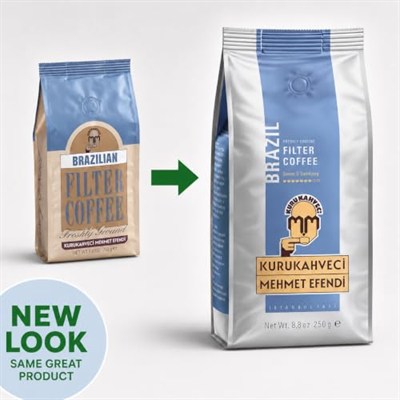 Kurukahveci Mehmet Efendi Brazilian Filtre Kahve 250gr Folyo Ambalaj