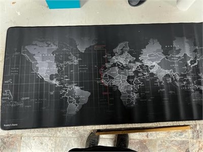 Kuzeys Büyük Boy 88x40 XXL Dünya Desenli Mouse Pad Kauçuk Kaymaz Alt Taban, Yumuşak Kumaş Oyuncu MousePad, Bilgisayar ve Dizüstü, Notebook Uyumlu 88 40