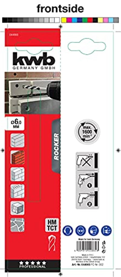 Kwb Rocker Beton Matkap Uç 6 mm - Bedenler: 3 mm, 4 mm, 5 mm, 6 mm, 10 mm