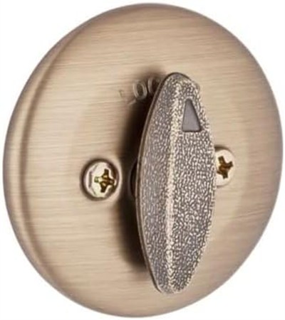 Kwikset Antik Pirinç SmartKey® özelliğine sahip 660 Tek Silindir Sürgü