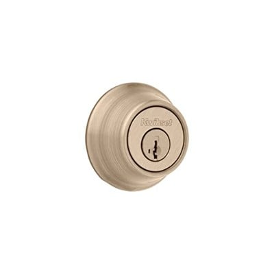 Kwikset Antik Pirinç SmartKey® özelliğine sahip 660 Tek Silindir Sürgü