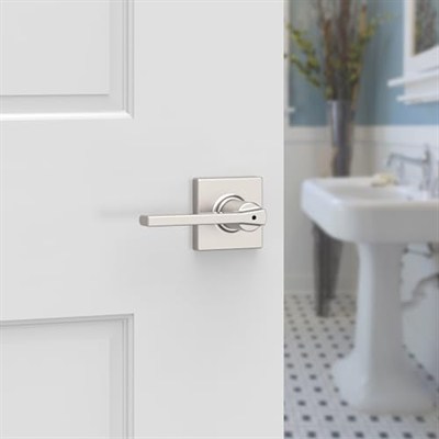Kwikset Casey Gizlilik Kapı Kolu Yatak Odası/Banyo Kapısı için Saten Nikel