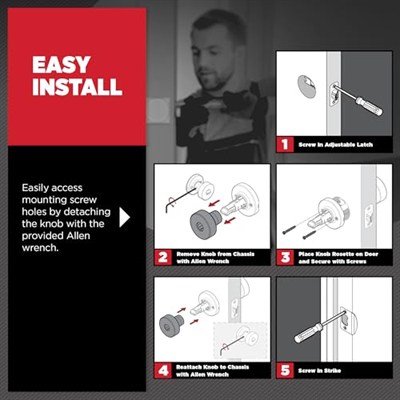 Kwikset Pismo Giriş Kapı Tokmağı Kilitli ve Anahtarlı, Güvenli Anahtarlı Kulp Dış Cephe, Ön Giriş ve Yatak Odası, Mat Siyah, Seçmeye Dayanıklı SmartKey Rekey Güvenlik ve Microban, Kare Gül