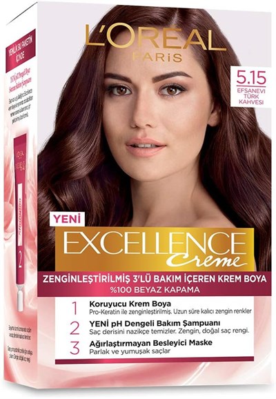 L’Oréal Paris Excellence Creme 5.15 Efsanevi Türk Kahvesi Saç Boyası