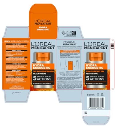 L’Oréal Paris MEN EXPERT HYDRA ENERGETIC MOISTURIZER PUMP 50ML