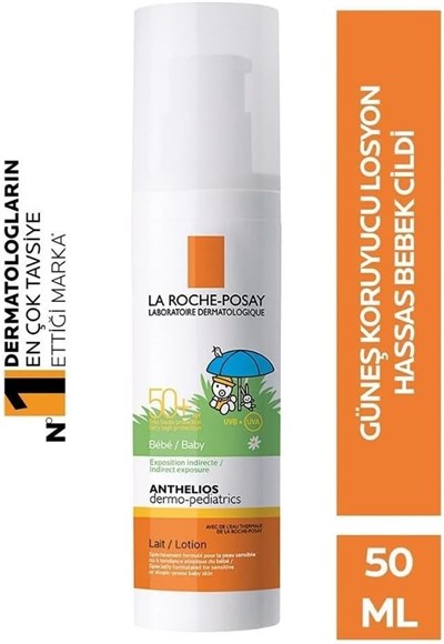 La Roche-Posay Anthelios Dermo Pediatrics Spf 50+ Bebekler İçin Güneş Koruyucu Losyon 50 Ml- Çocuklar İçin