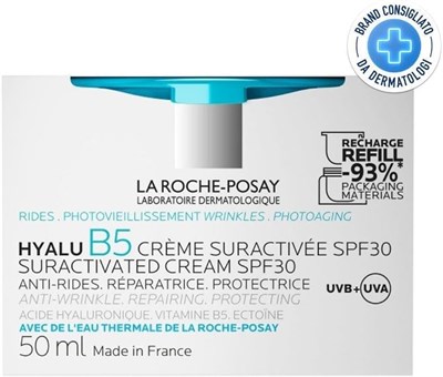 La Roche-Posay Hyalu B5 Kırışıklık Karşıtı Dolgunlaştırıcı Nemlendirici SPF 30 Krem Yeniden Dolum Paketi 50 ml