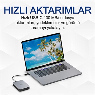 LaCie Mobile Drive Moon 1TB, Harici Taşınabilir HDD, Silver, PC Mac iPad & iPhone, Data Rescue Service (STLP1000400) - Seçenekler: 1TB, 5TB