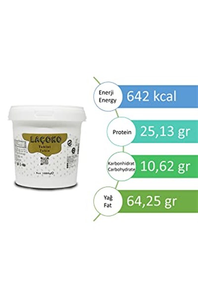 LAÇOKO 1KG İsme - Kişiye Özel Kova Şekersiz, Katkısız, Vegan, Doğal Tahin (1 KG)