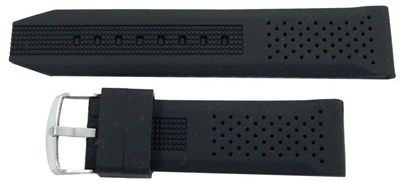 Lacost Model Silikon Saat Kordonu Siyah 20mm Slikon Kordon Kolçak