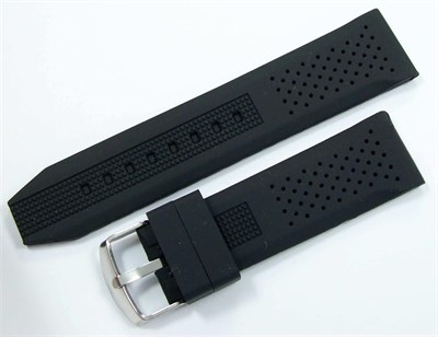 Lacost Model Silikon Saat Kordonu Siyah 20mm Slikon Kordon Kolçak