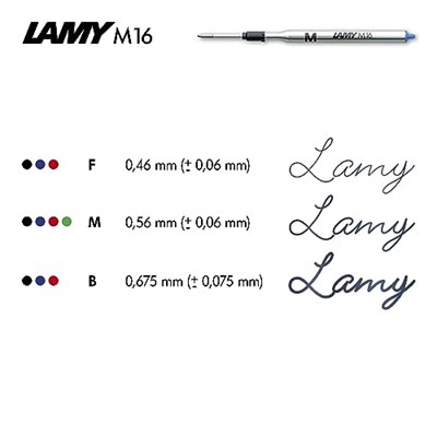 Lamy M16S-M Tükenmez Kalem Refili Tekli M Uç Sıyah