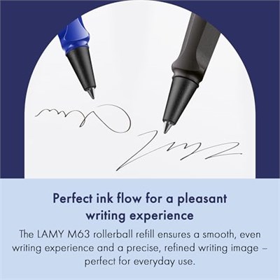 Lamy M63 Roller Kalem Yedeği Mavi 2li Set