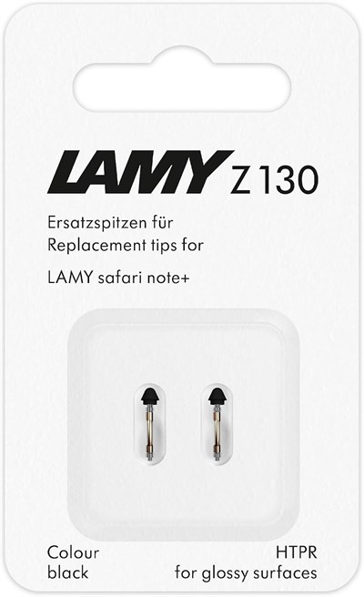 LAMY safari note+ Stylus Kalem yedek uçları siyah (2 adet) - değiştirilebilir Lamy Z130 uç - Apple Pencil alternatifi Lamy safari note+ için Stylus Kalem uçları