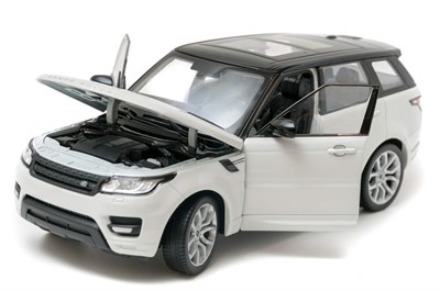Land Rover Range Rover Sport, beyaz/siyah, model araba, hazır model, Welly 1:24