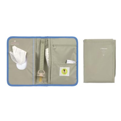 Lassig Changing Pouch Bebek Alt Değiştirme Organizer | Taşınabilir Bakım Çantası ve Alt Değiştirme Matı Renk Seçenekli (Mavi)