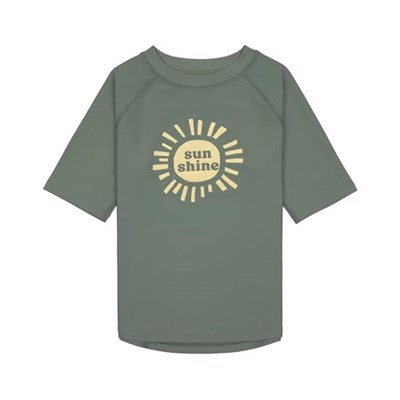 Lassig Sunshine UV Korumalı Kısa Kollu Mayo Tişört Deep Olive 12-18 Ay