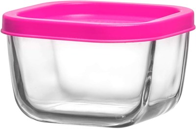 LAV Cube Saklama Kabı, Cam, 270 cc, 4 Adet