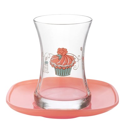 Lav Cupcake 12li Çay Seti
