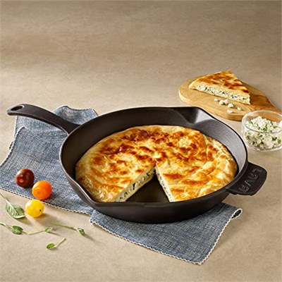 Lava Döküm Kızartma Tavası 30 Cm, Siyah - Bedenler: 30 cm, 30 cm 2li paket