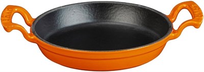 Lava Döküm Yuvarlak Kulplu Yumurta Sahanı Tava, 16 cm, Siyah