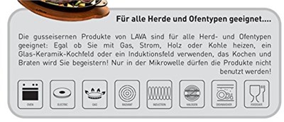 Lava Metal Döküm Izgara Tava