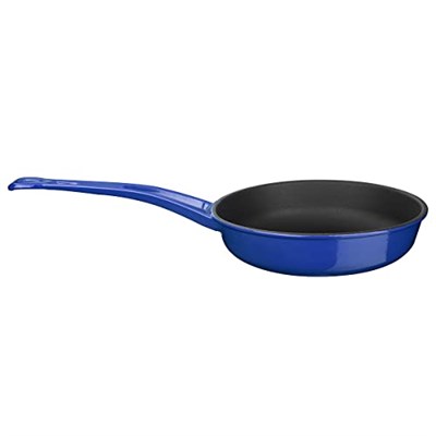 Lava Metal Döküm Kızartma Tavası, Metal Saplı, 24 cm, Mavi