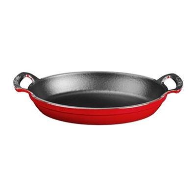 Lava Metal Oval Kuplu Döküm Tava 27x20, Kırmızı - Seçenekler: 23x17, 27x20