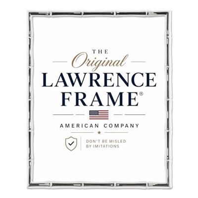 Lawrence Frames Bambu Tasarım Metal Çerçeve, 8x10, Mat 5x7, Gümüş