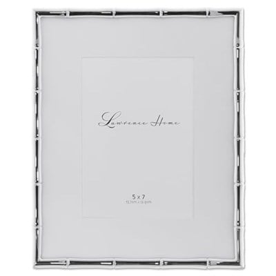 Lawrence Frames Bambu Tasarım Metal Çerçeve, 8x10, Mat 5x7, Gümüş