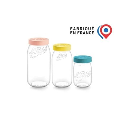 Le Parfait Color Vis Cam Kavanoz 3L (3 Adet)