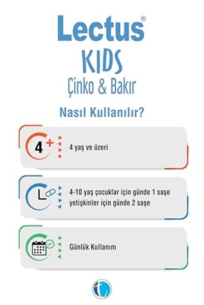 Lectus Kids Çinko & Bakır 60 Saşe Çinko Bisglisinat