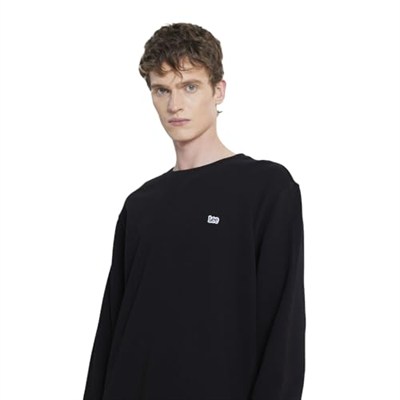 Lee Bisiklet Yaka Erkek Sweatshirt Siyah S