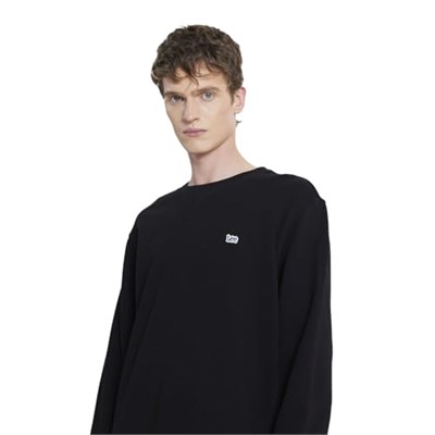Lee Bisiklet Yaka Erkek Sweatshirt Siyah M