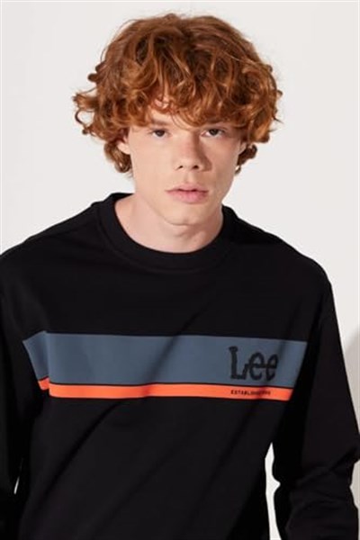 Lee Bisiklet Yaka Sweatshirt Sweatshirt Erkek