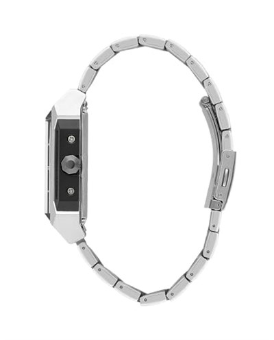 LEE COOPER Erkek Otomatik, 39x51 mm, Silver Silver Siyah