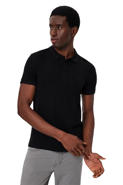 Lee Cooper Erkek Twıns Polo Yaka T-Shirt 242048 Siyah