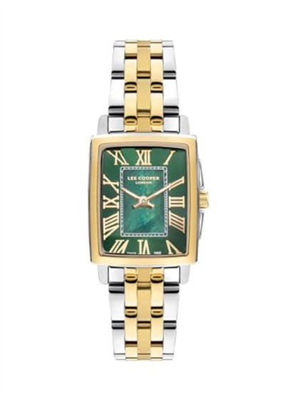 Lee Cooper LC07940 6 Renk Kadın Kol Saati Altın-Yeşil (Gold-Green)