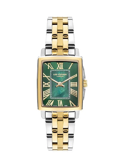Lee Cooper LC07940 6 Renk Kadın Kol Saati Altın-Yeşil (Gold-Green)