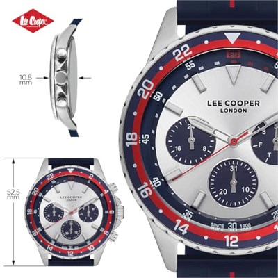 LEE COOPER, MULTİFONKSİYON, QUARTZ, 45MM, 5ATM, SİLİKON KAYIŞ, ERKEK KOL SAATİ, LC07210