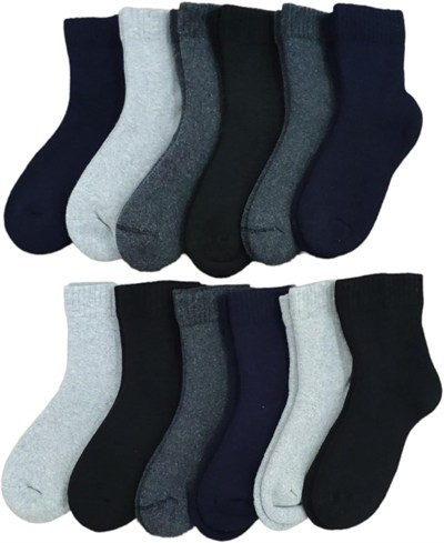 Leement socks Çocuk 12 Çift Kalın Havlu Termal Çorap Burun Dikişsiz Premium Seri Asorti -2