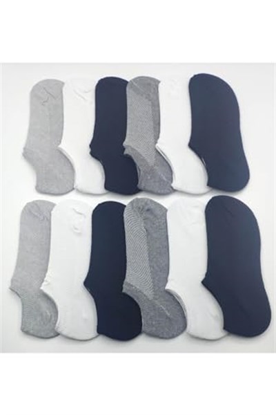 Leement socks Çocuk 12 Çift Snekers Sıfır Boy Babet Çorap Asorti -1