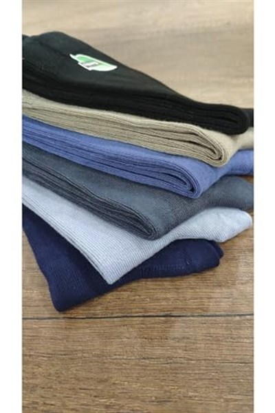 Leement socks Çocuk 6 Çift Bambu Soket Çorap Okul Çorabı Dikişsiz Burun Kaliteli Orta Kalın Asorti -1