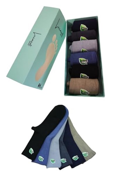 Leement socks Çocuk 6 Çift Bambu Soket Çorap Okul Çorabı Dikişsiz Burun Kaliteli Orta Kalın Asorti -1